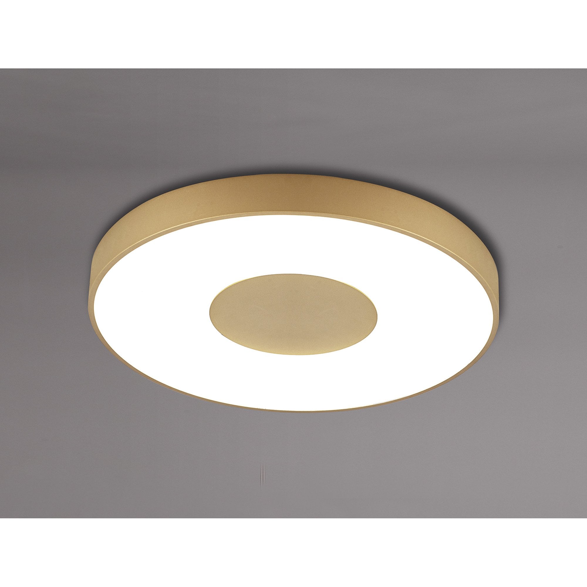 M8036 Coin Round Ceiling 100W LED Remote Control - Gold