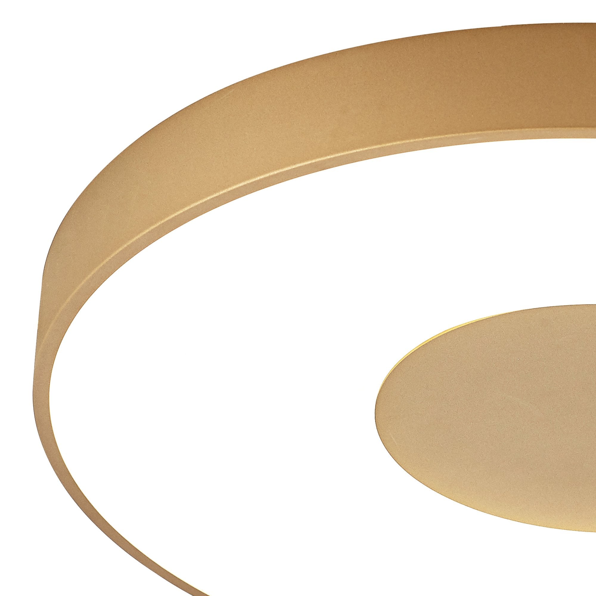 M8036 Coin Round Ceiling 100W LED Remote Control - Gold