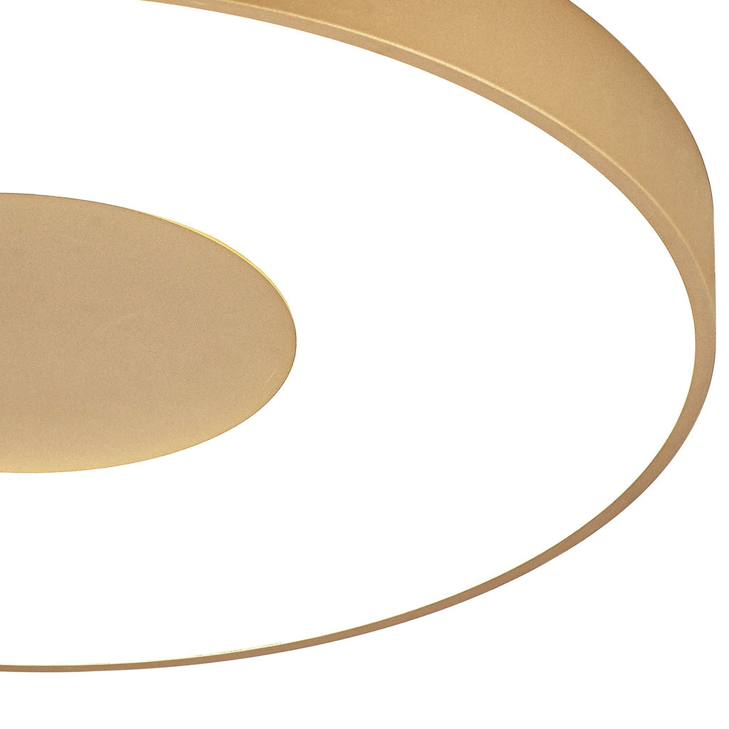 M8036 Coin Round Ceiling 100W LED Remote Control - Gold