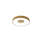 M7568 Coin Round Ceiling 56W LED Remote Control - Wood Effect