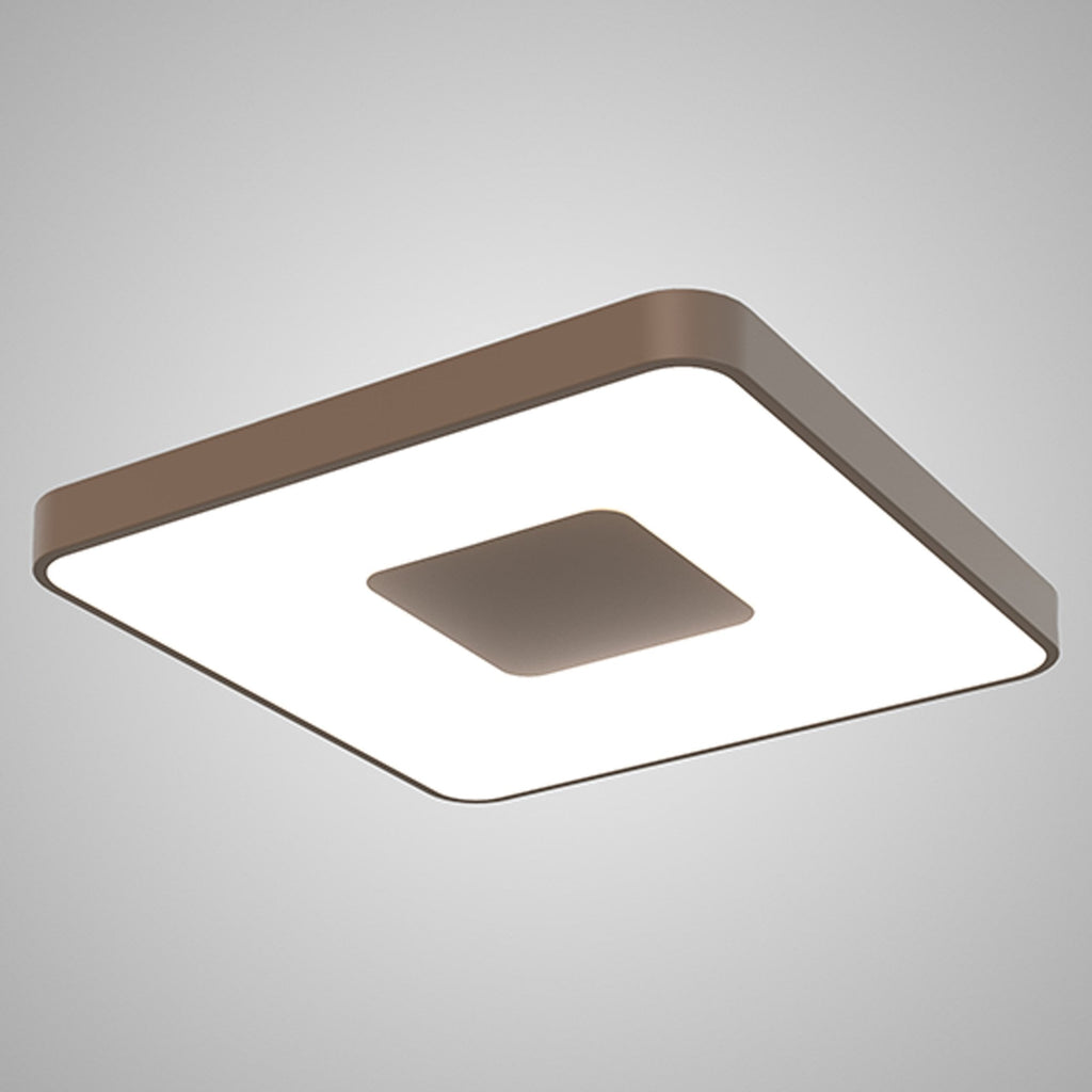 M7925 Coin Square Ceiling 100W LED Remote Control - Gold