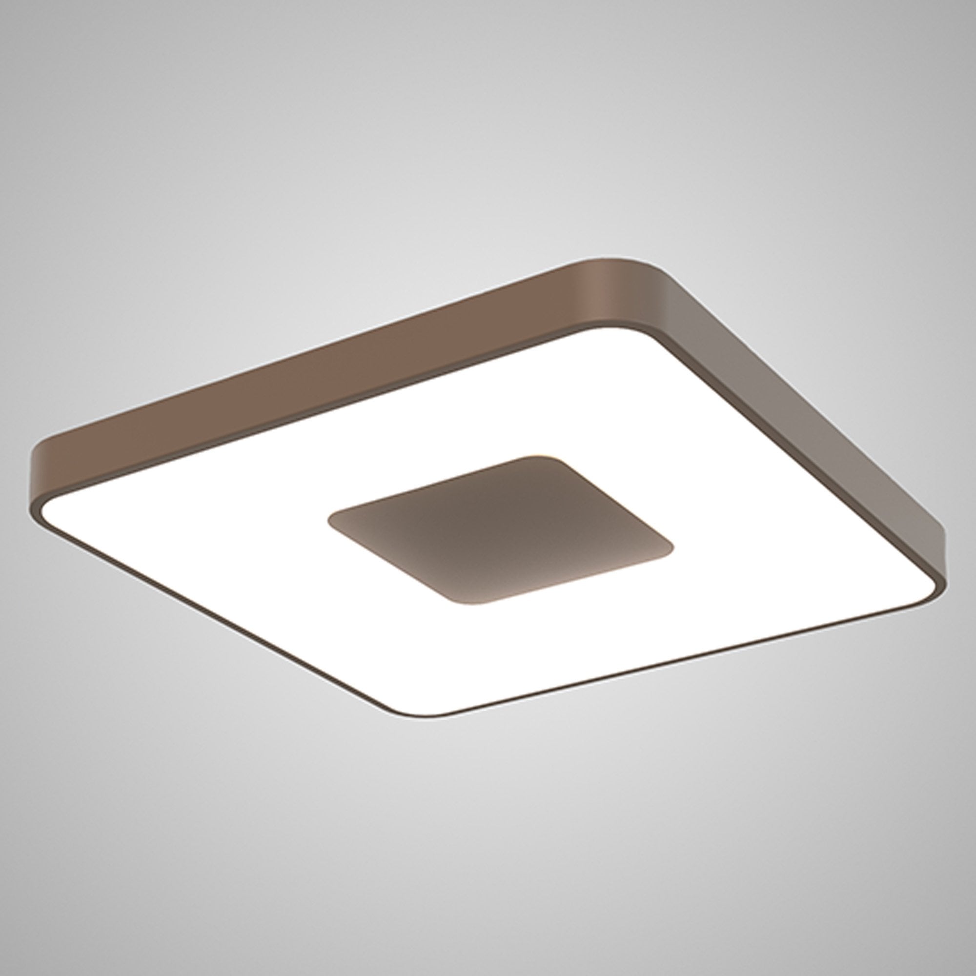 M7925 Coin Square Ceiling 100W LED Remote Control - Gold