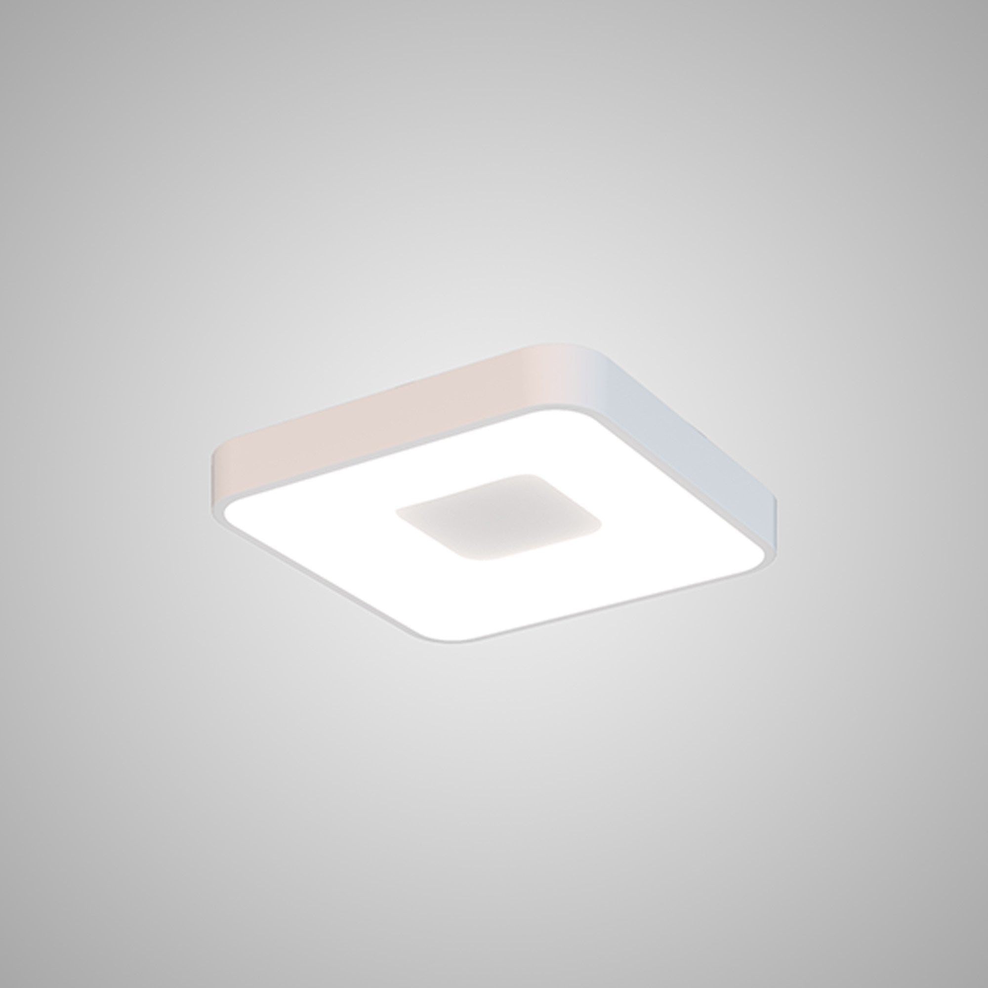 M7922 Coin Square Ceiling 56W LED Remote Control - White