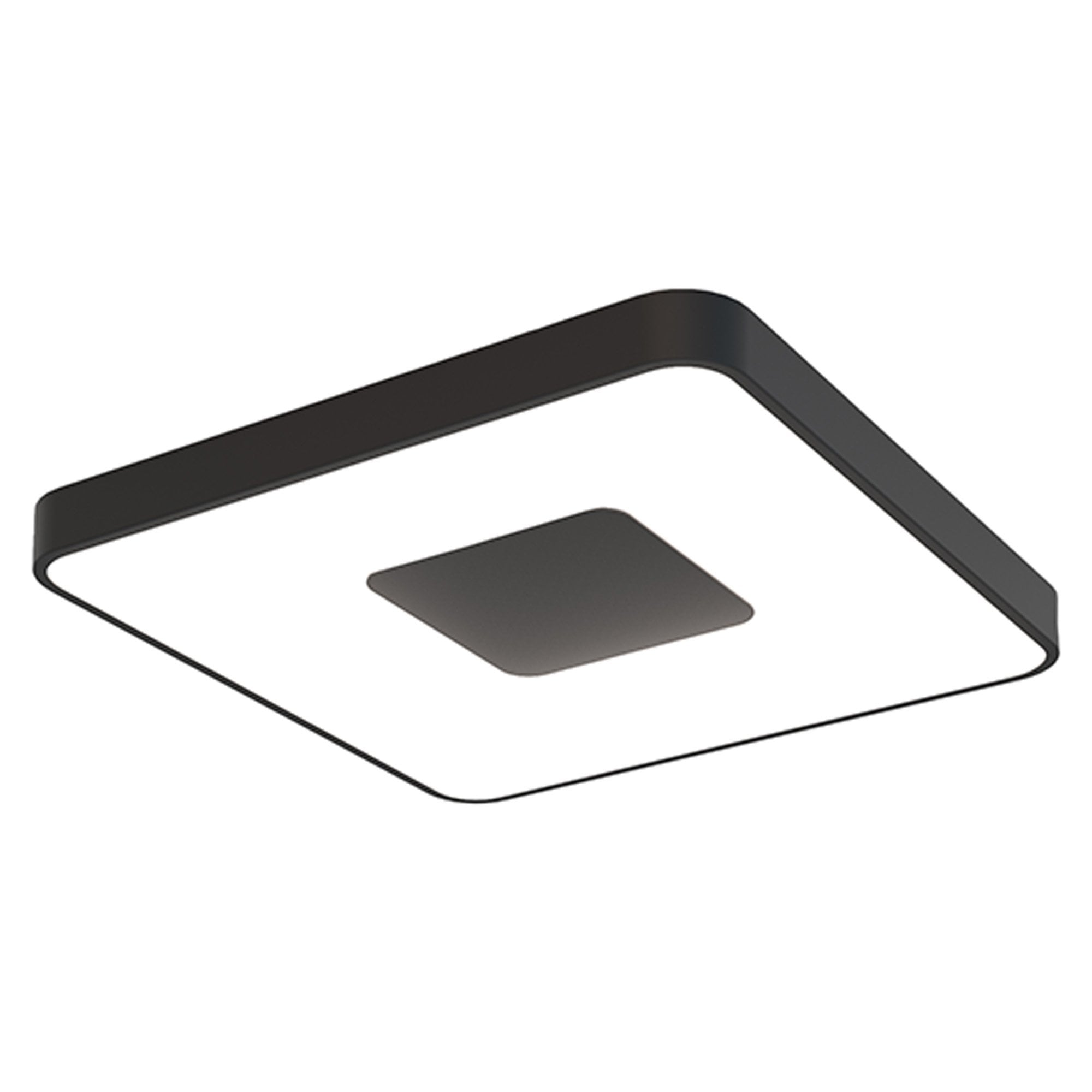 M7917 Coin Square Ceiling 100W LED Remote Control - Black