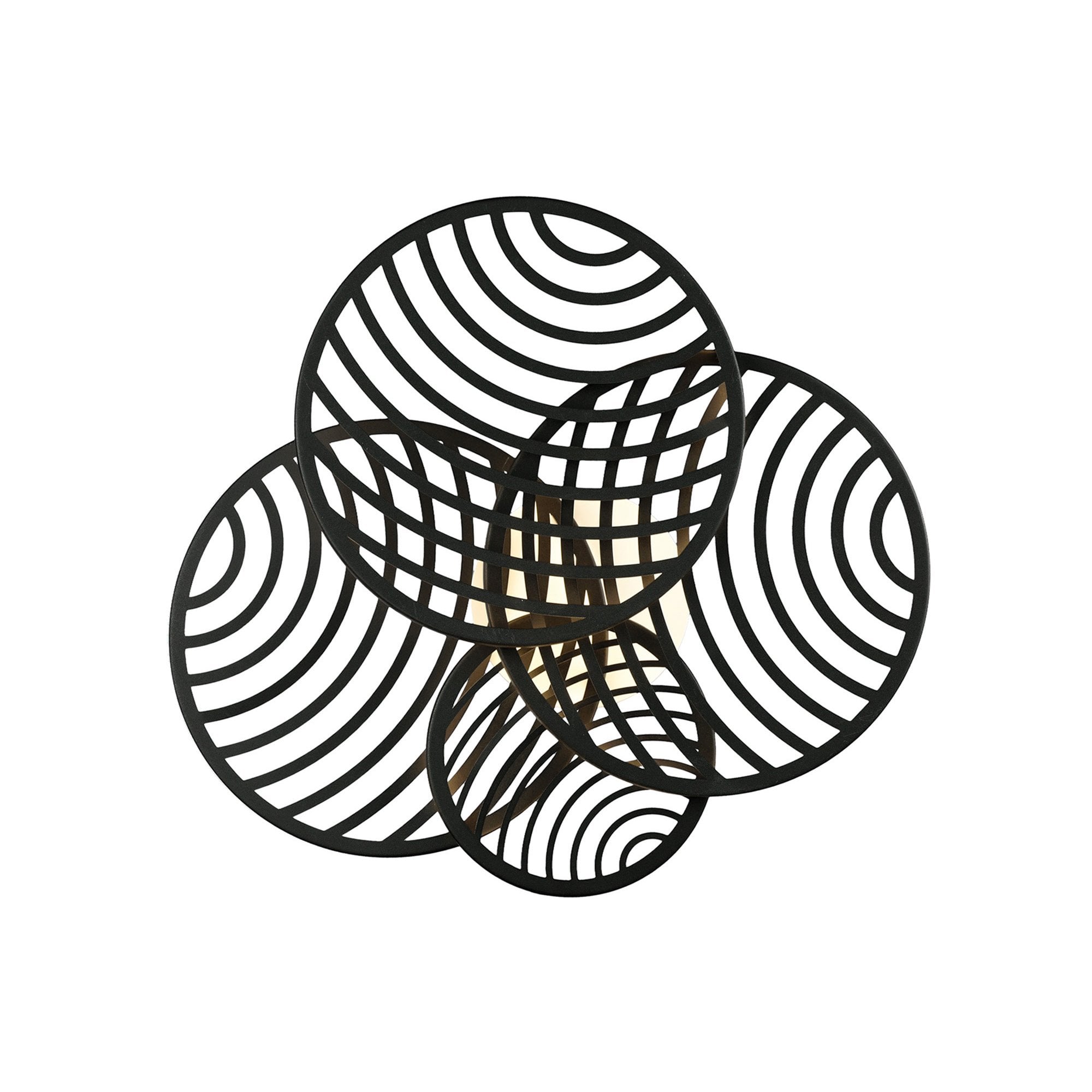 M7230 Collage 4 Ring Ceiling 60W LED Black