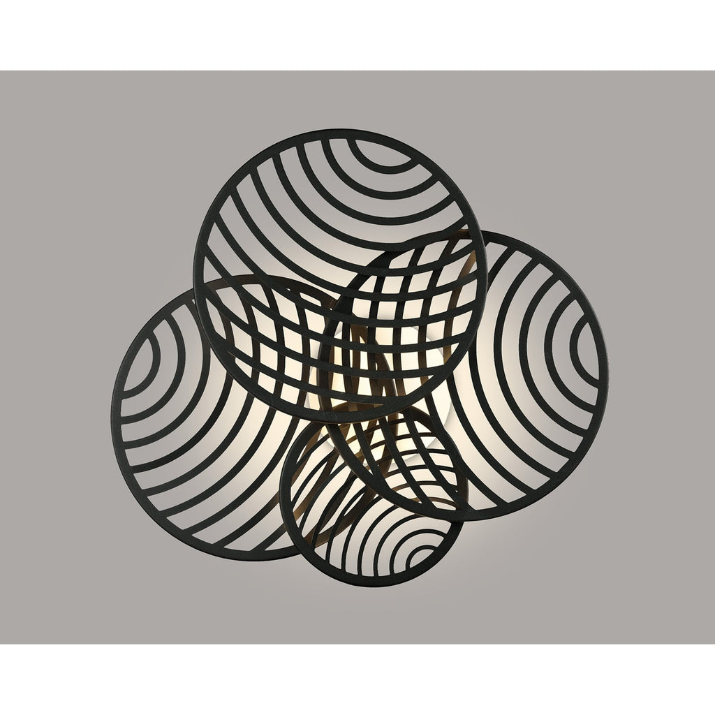 M7230 Collage 4 Ring Ceiling 60W LED Black