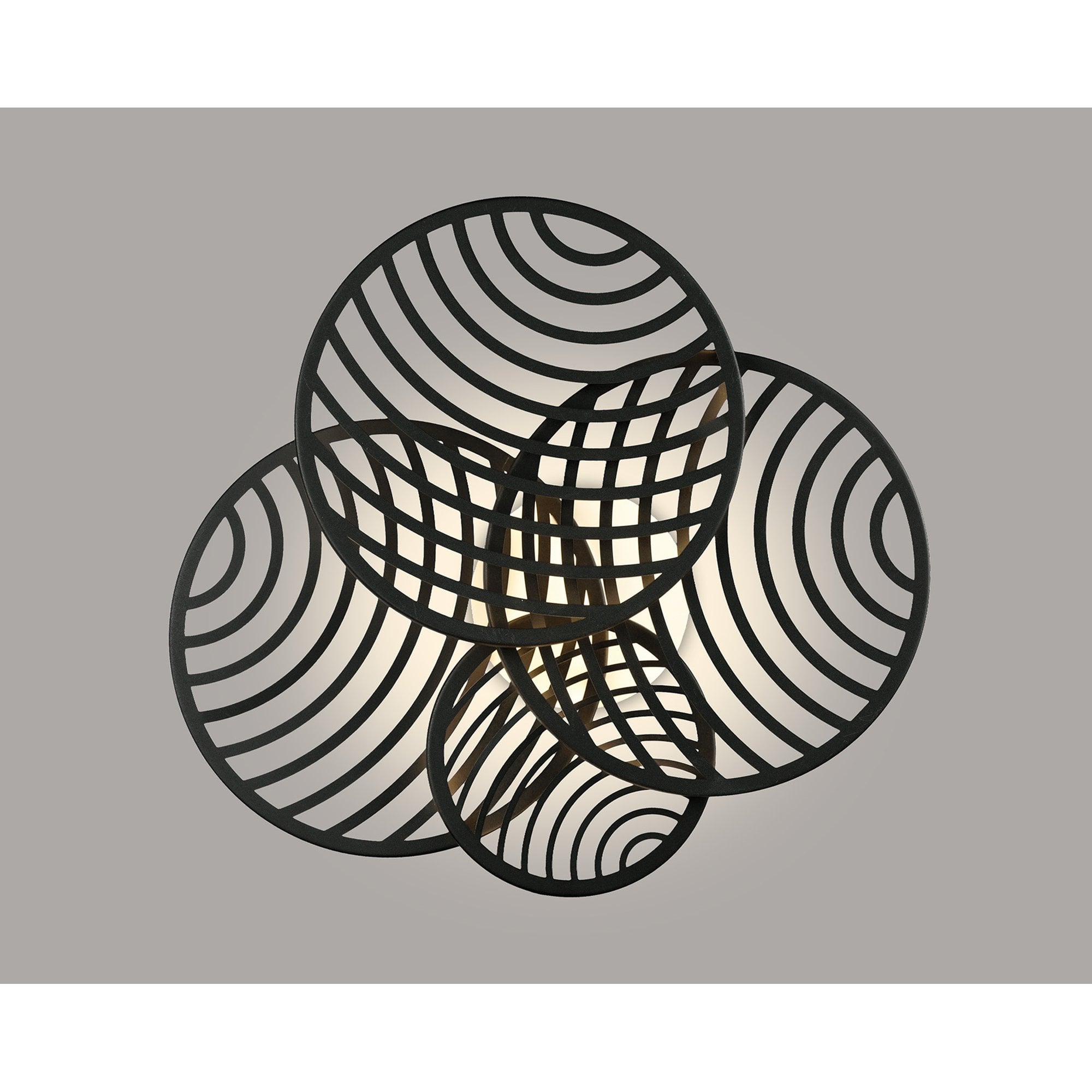 M7230 Collage 4 Ring Ceiling 60W LED Black
