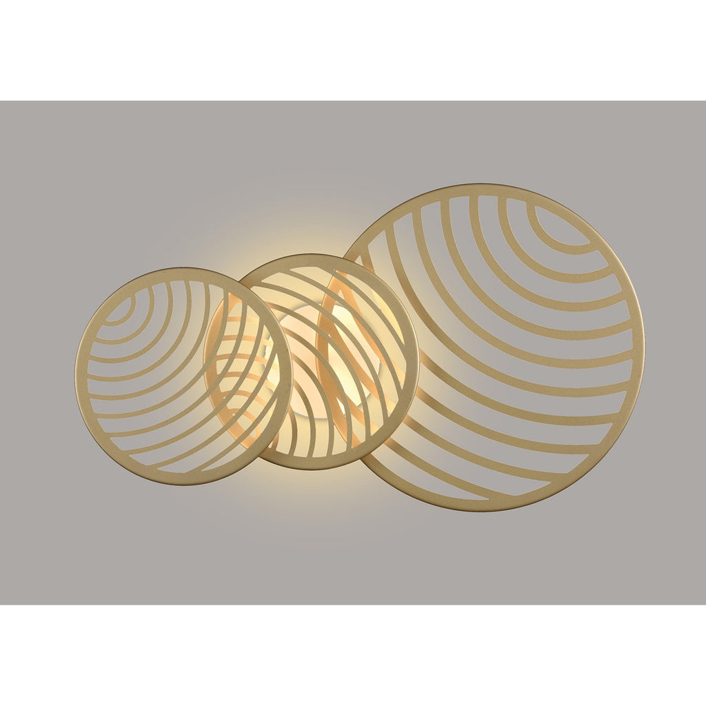 M7233 Collage 3 Ring Ceiling 40W LED Gold
