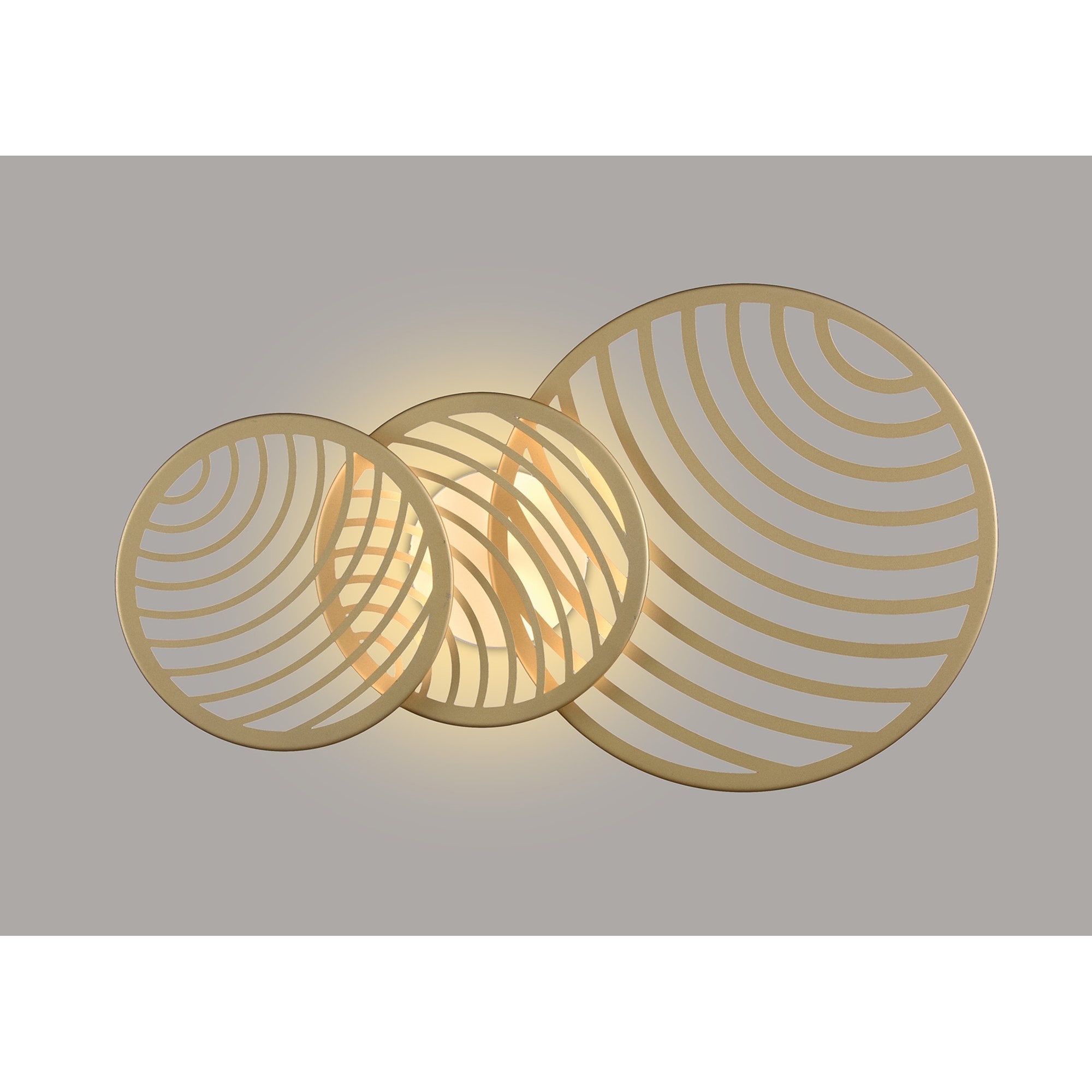 M7233 Collage 3 Ring Ceiling 40W LED Gold