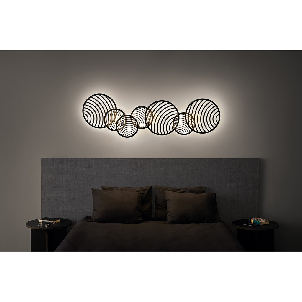 M7233 Collage 3 Ring Ceiling 40W LED Gold