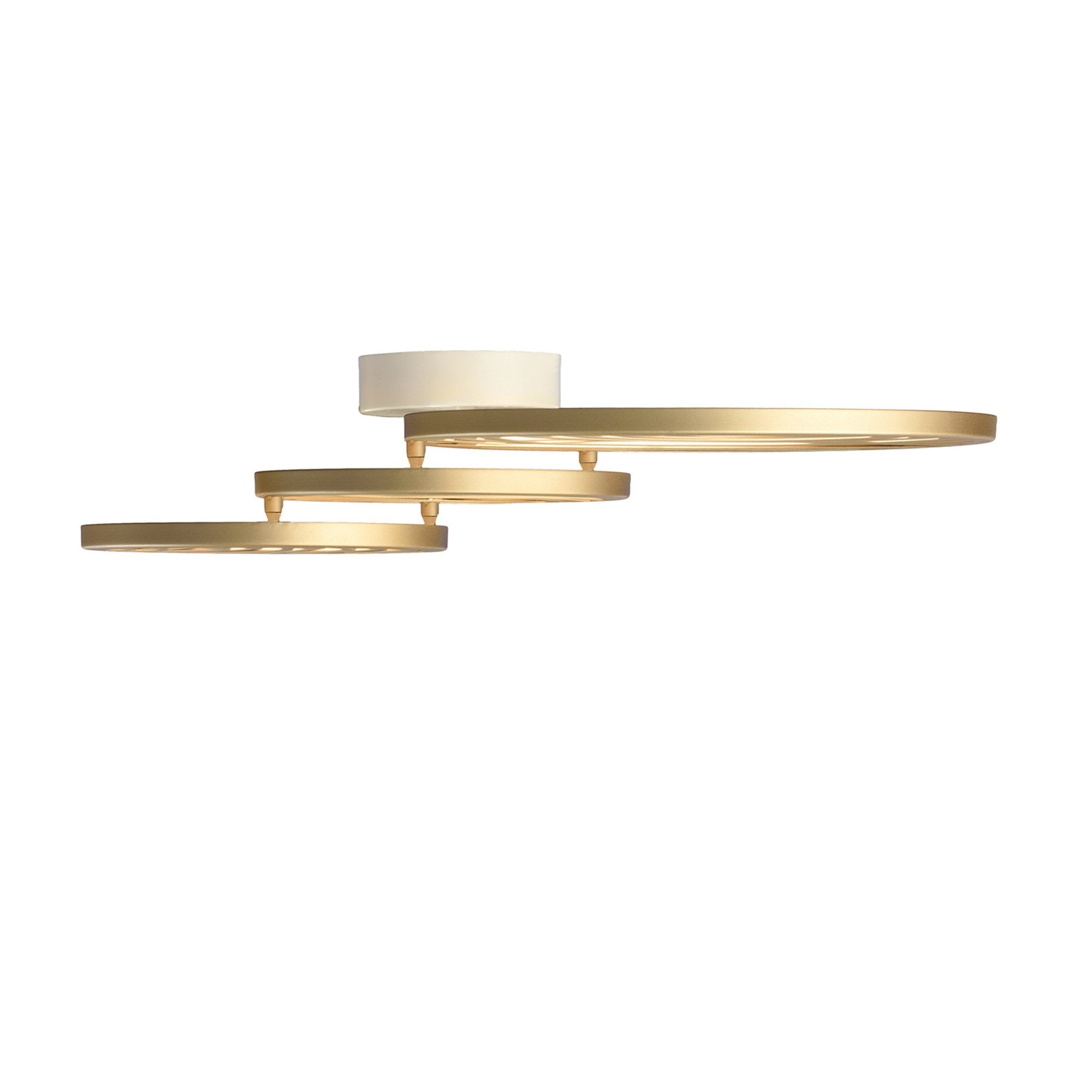 M7233 Collage 3 Ring Ceiling 40W LED Gold