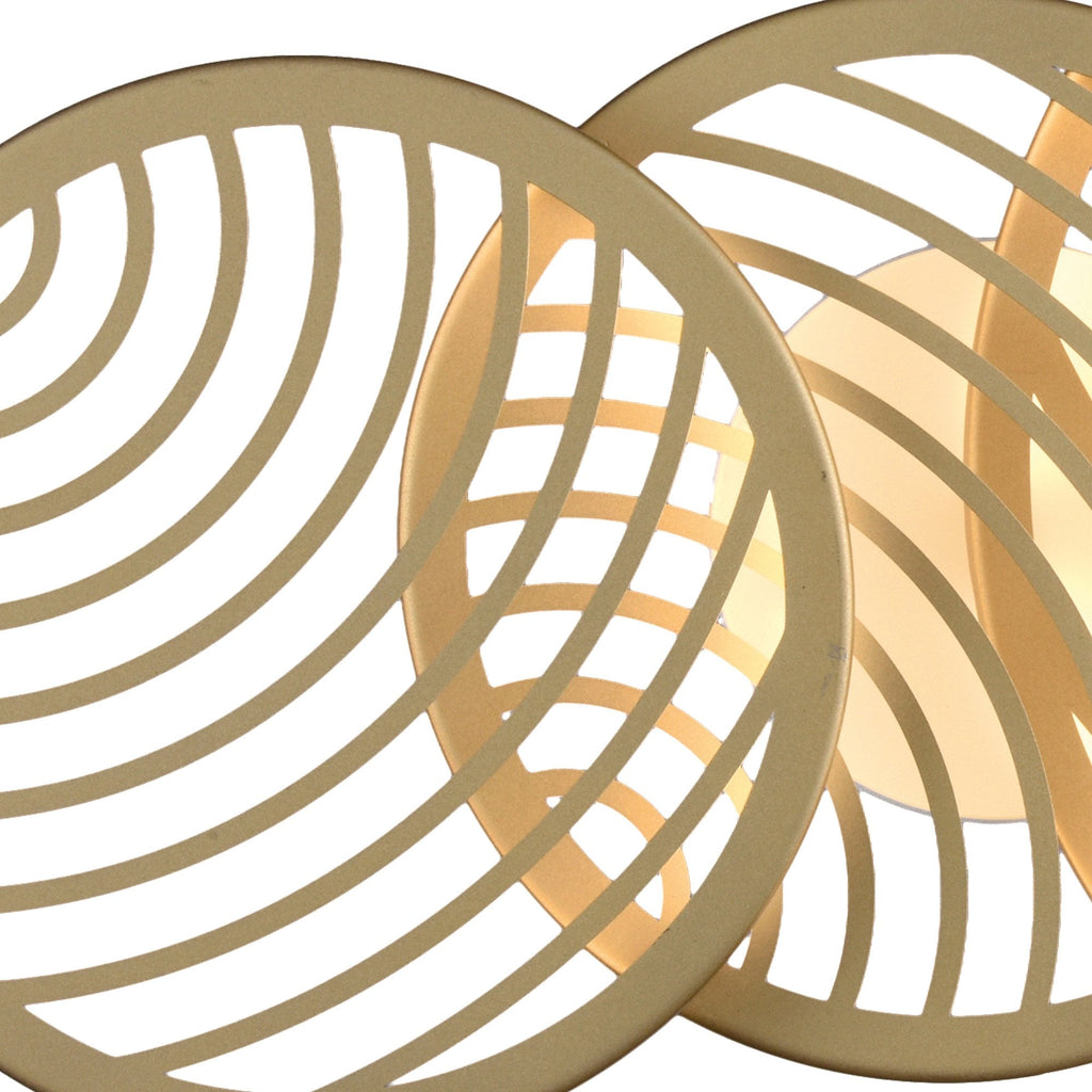 M7233 Collage 3 Ring Ceiling 40W LED Gold