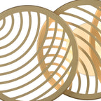 M7233 Collage 3 Ring Ceiling 40W LED Gold