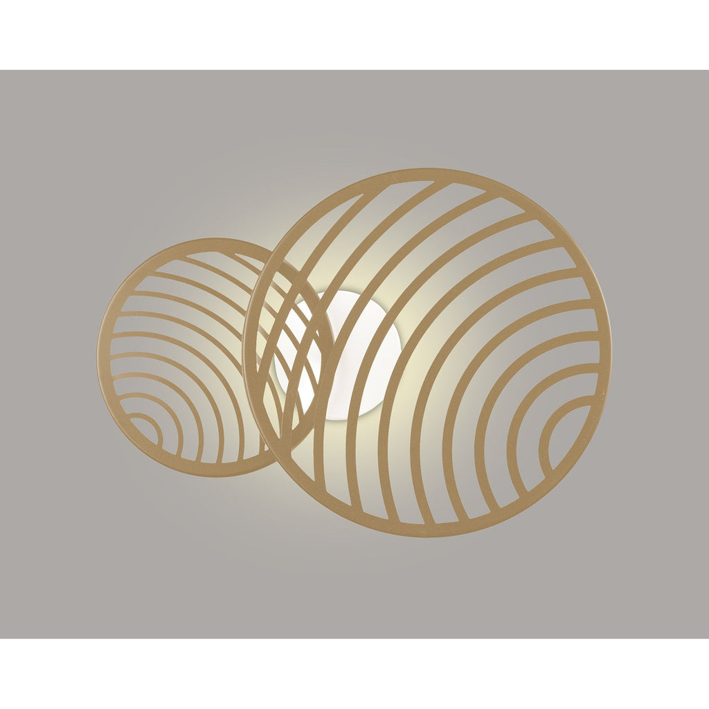 M7235 Collage 2 Ring Ceiling 30W LED Gold