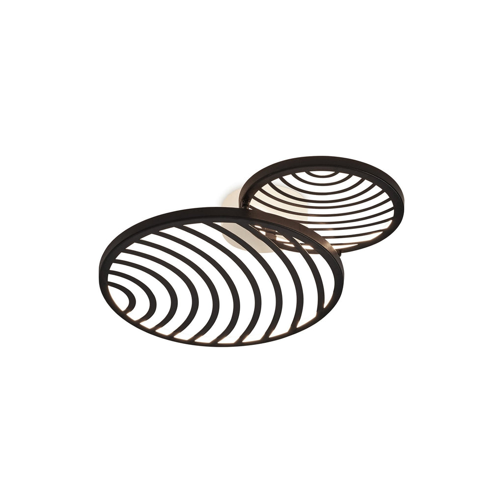 M7234 Collage 2 Ring Ceiling 30W LED Black