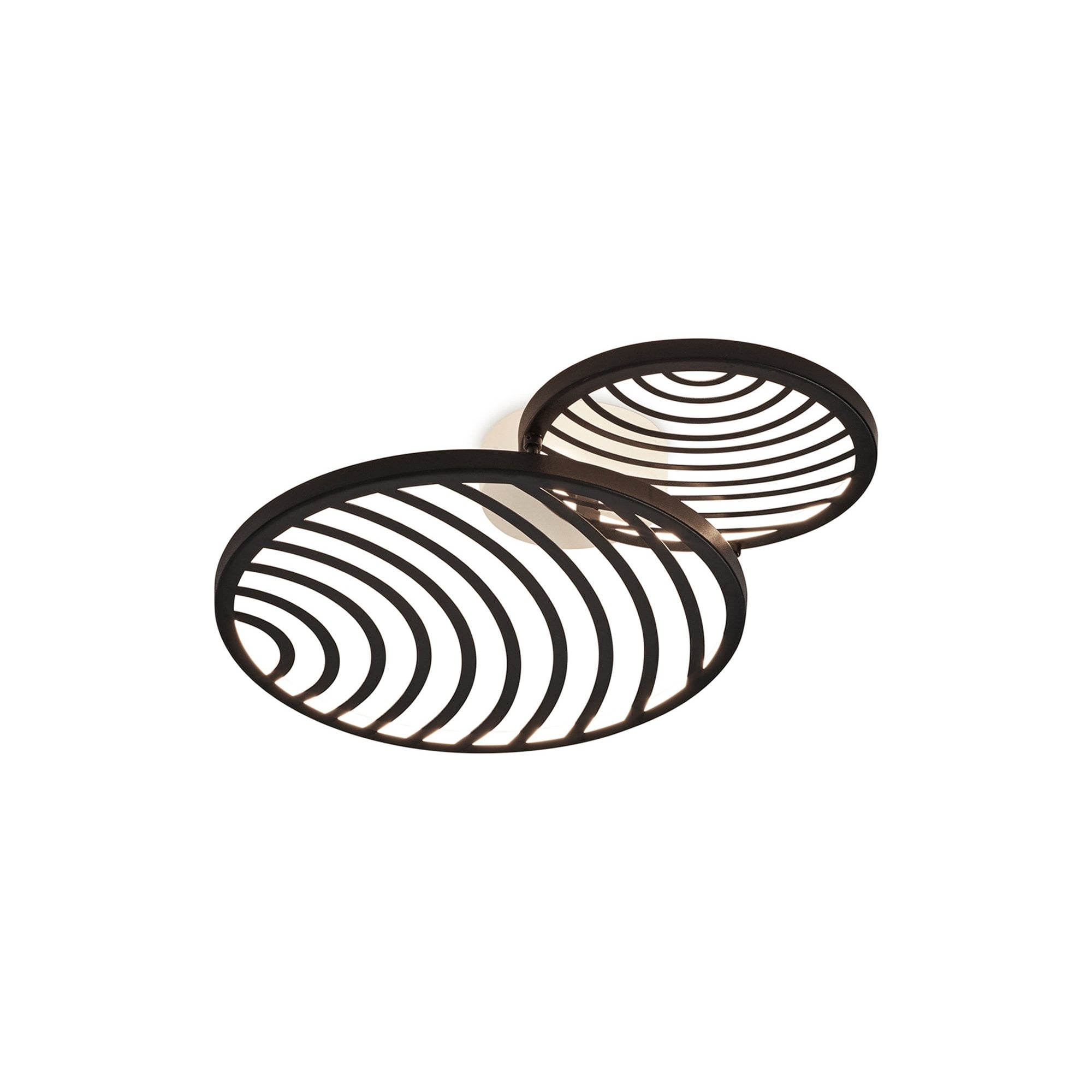 M7234 Collage 2 Ring Ceiling 30W LED Black