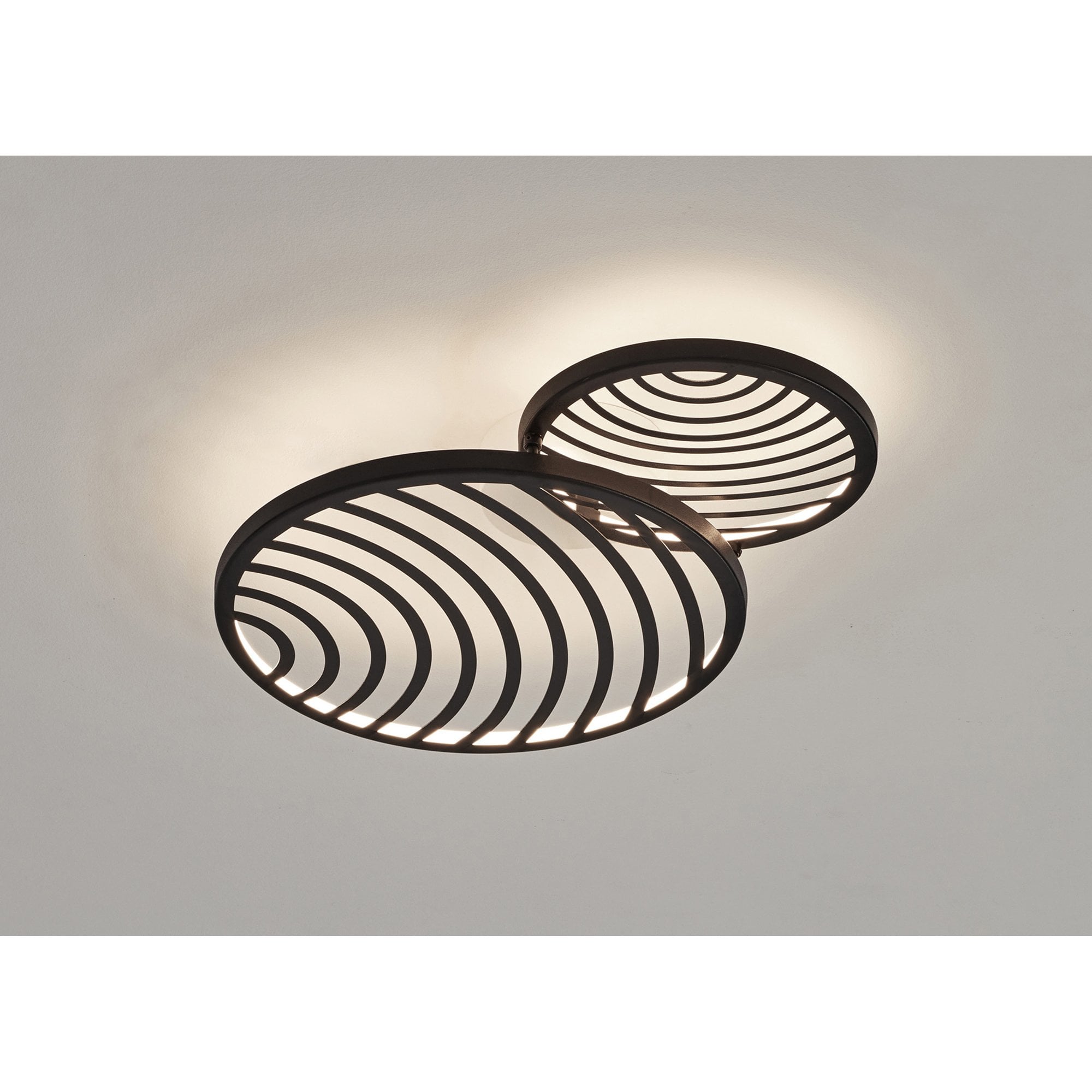M7234 Collage 2 Ring Ceiling 30W LED Black