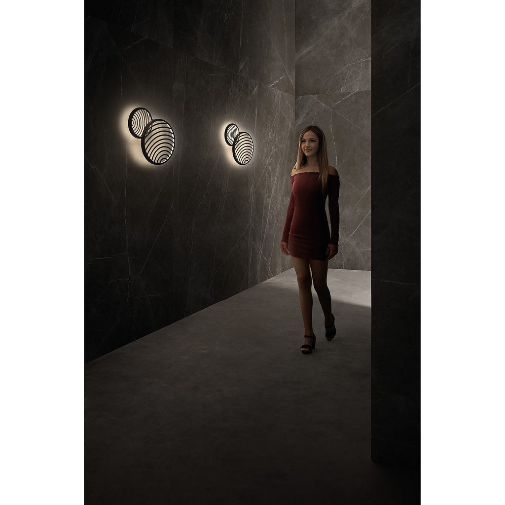 M7234 Collage 2 Ring Ceiling 30W LED Black
