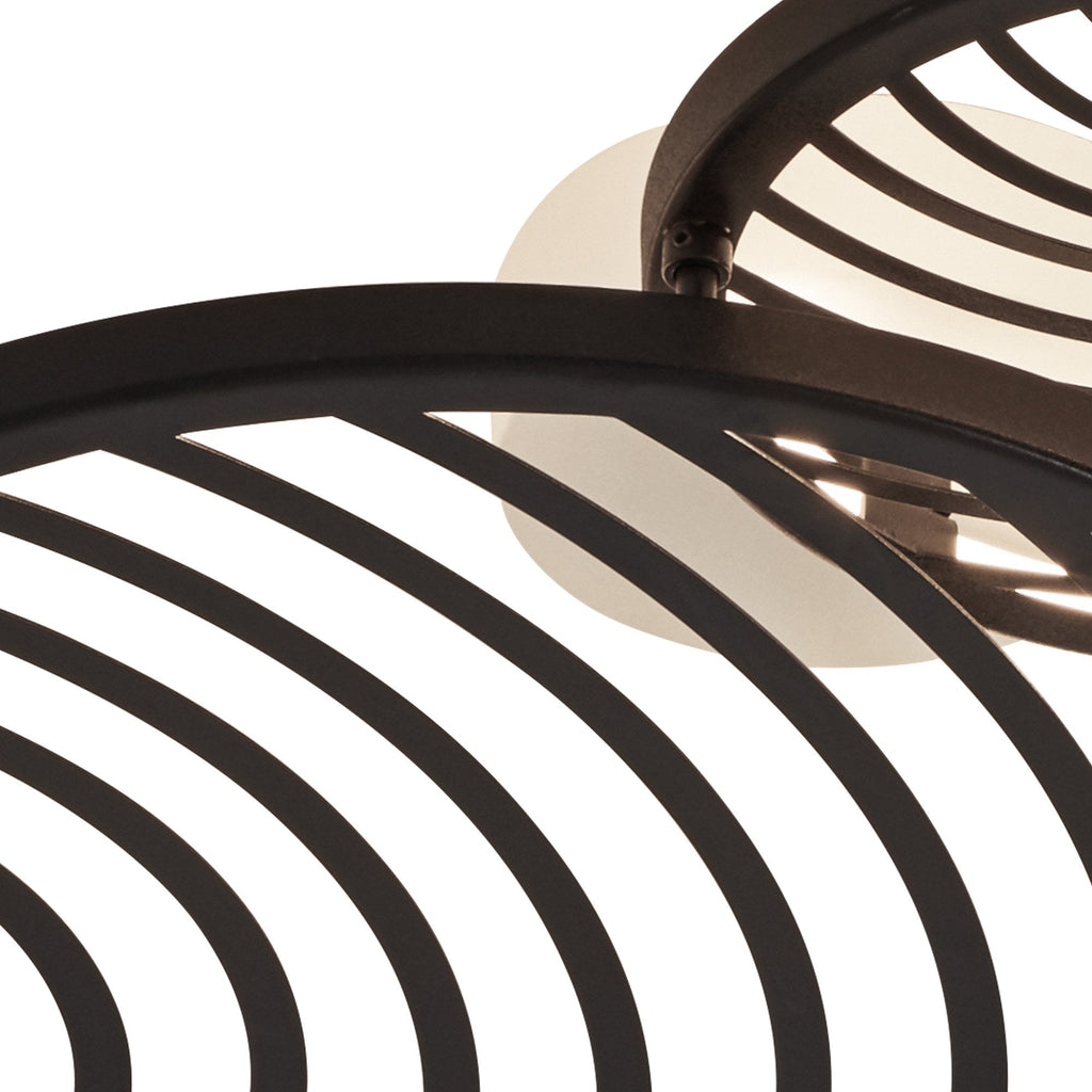 M7234 Collage 2 Ring Ceiling 30W LED Black