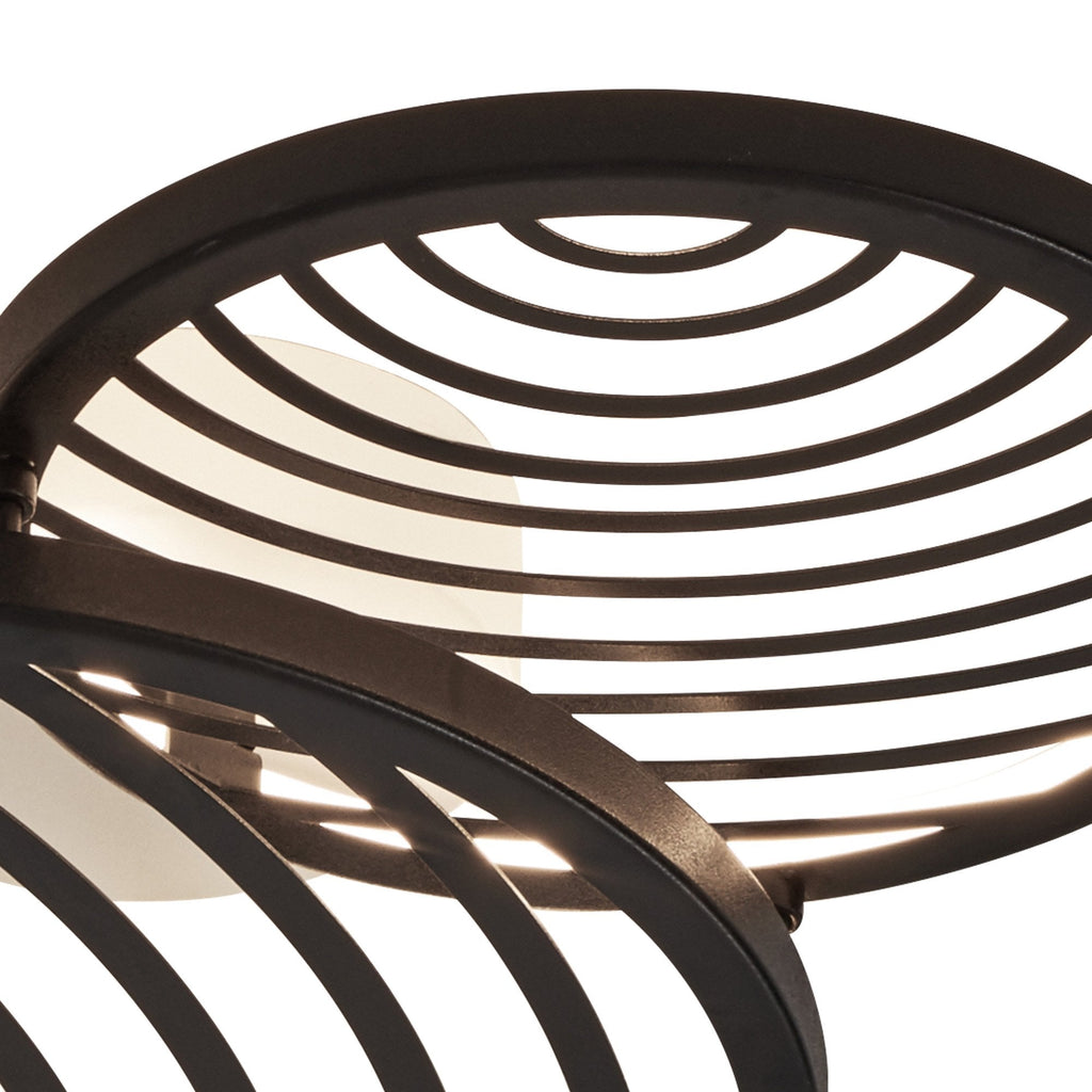 M7234 Collage 2 Ring Ceiling 30W LED Black