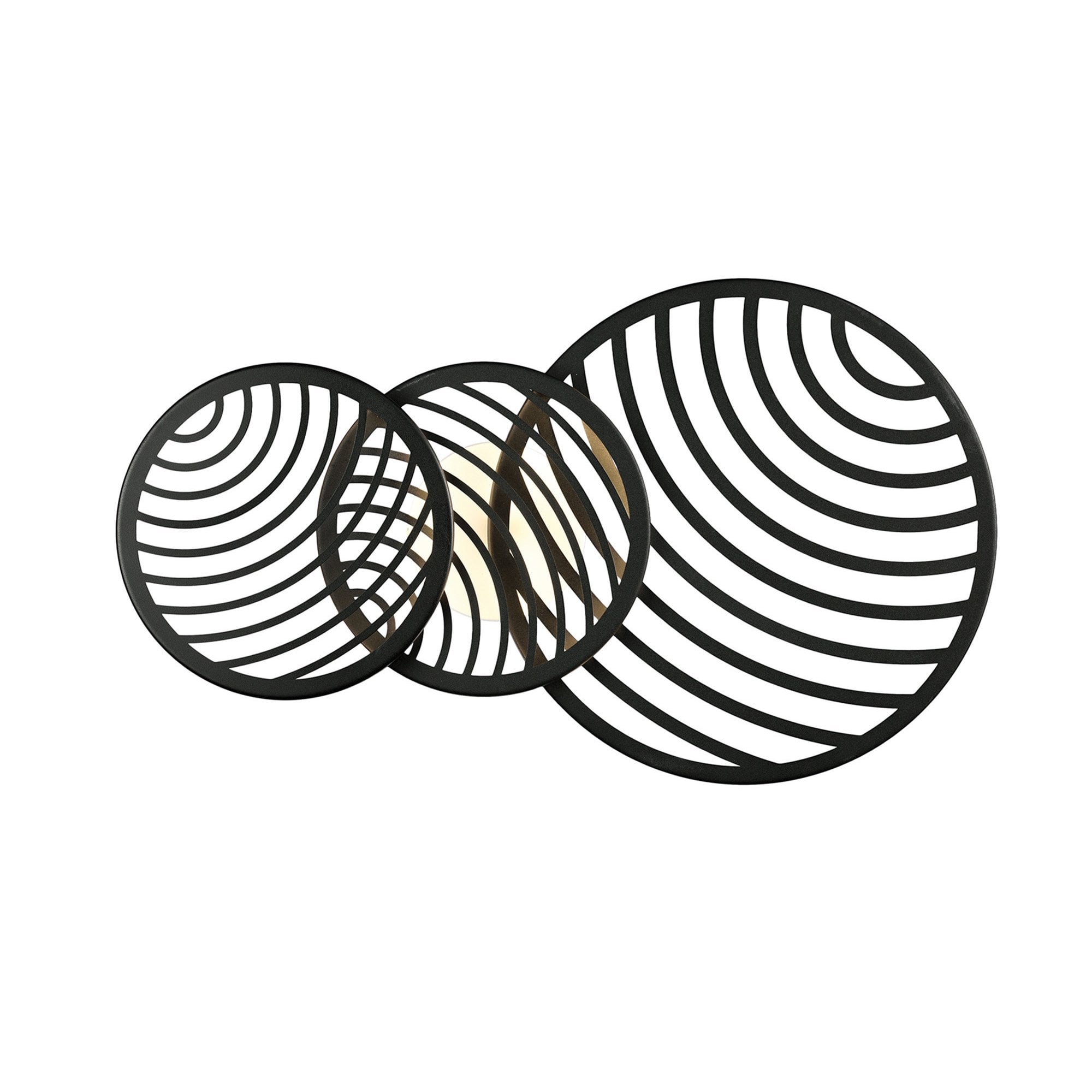 M7232 Collage 3 Ring Ceiling 40W LED Black