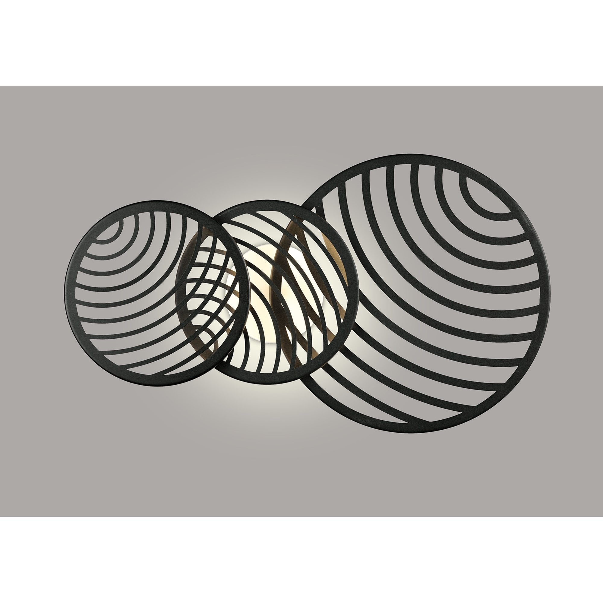 M7232 Collage 3 Ring Ceiling 40W LED Black