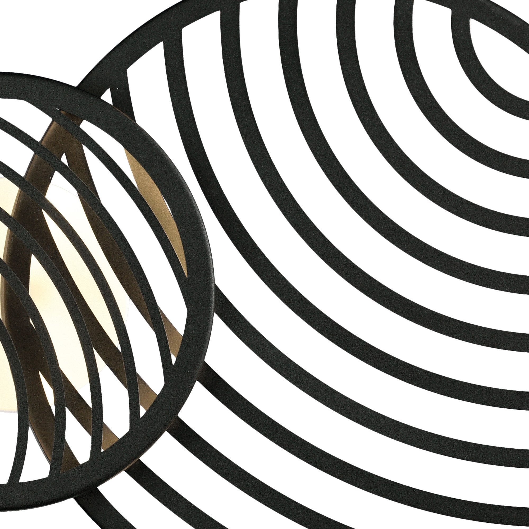 M7232 Collage 3 Ring Ceiling 40W LED Black