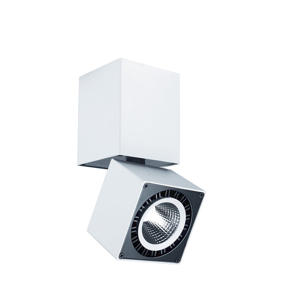 MC0087 Columbretes Spotlight 7.6cm Square 12W LED Matt White
