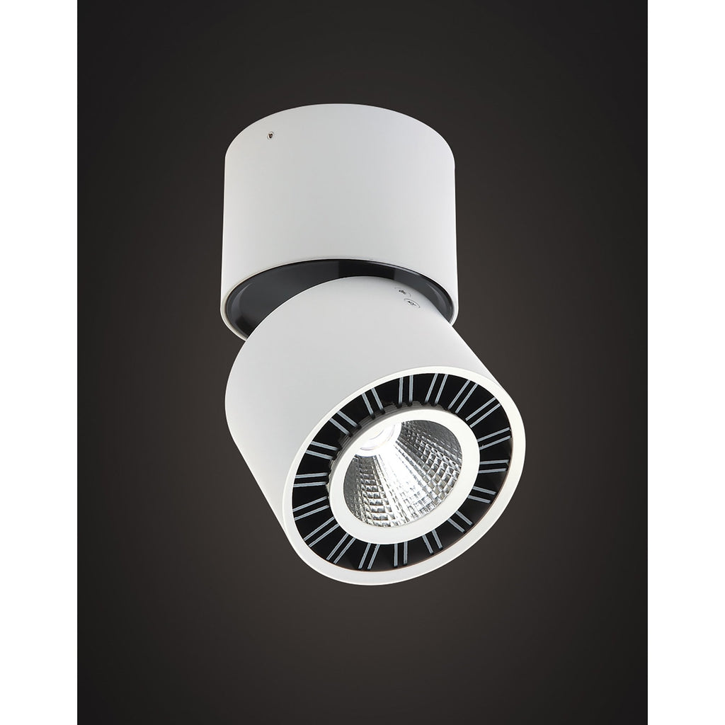 MC0085 Columbretes Spotlight 8.5cm Round 12W LED Matt White