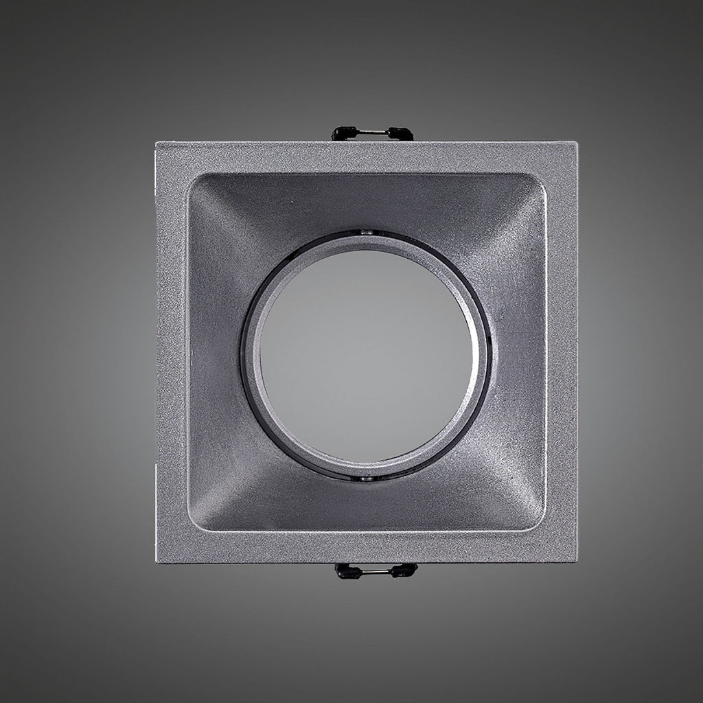 MC0163 Comfort 9.2cm Square Downlight GU10 Matt Silver