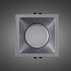 MC0163 Comfort 9.2cm Square Downlight GU10 Matt Silver