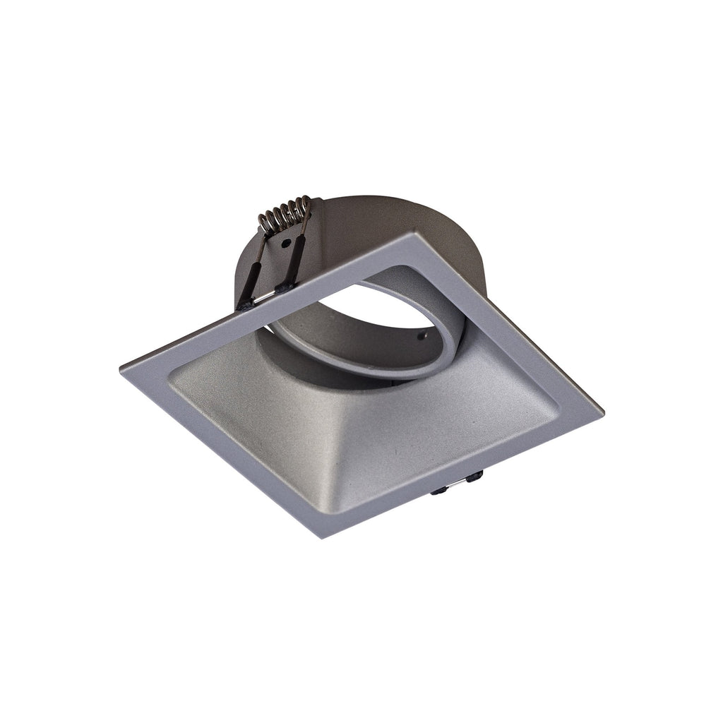 MC0163 Comfort 9.2cm Square Downlight GU10 Matt Silver