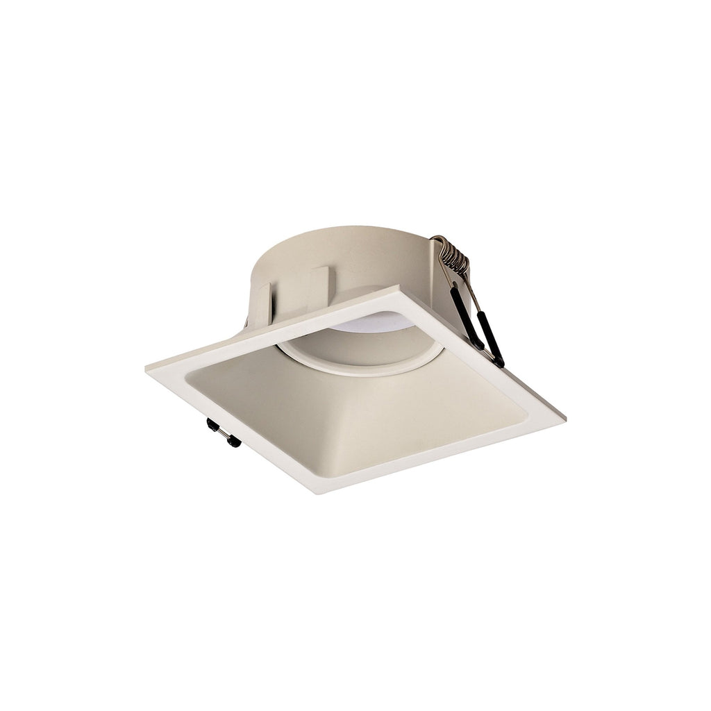 MC0162 Comfort 9.2cm Square Downlight GU10 Matt White
