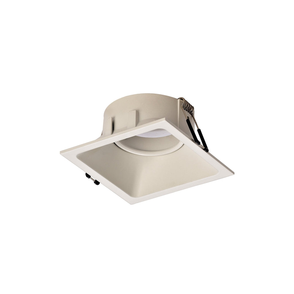 MC0162 Comfort 9.2cm Square Downlight GU10 Matt White