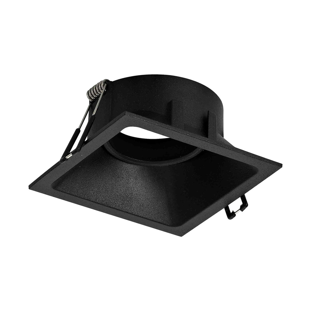 MC0165 Comfort 9.2cm Square Downlight GU10 Matt Black