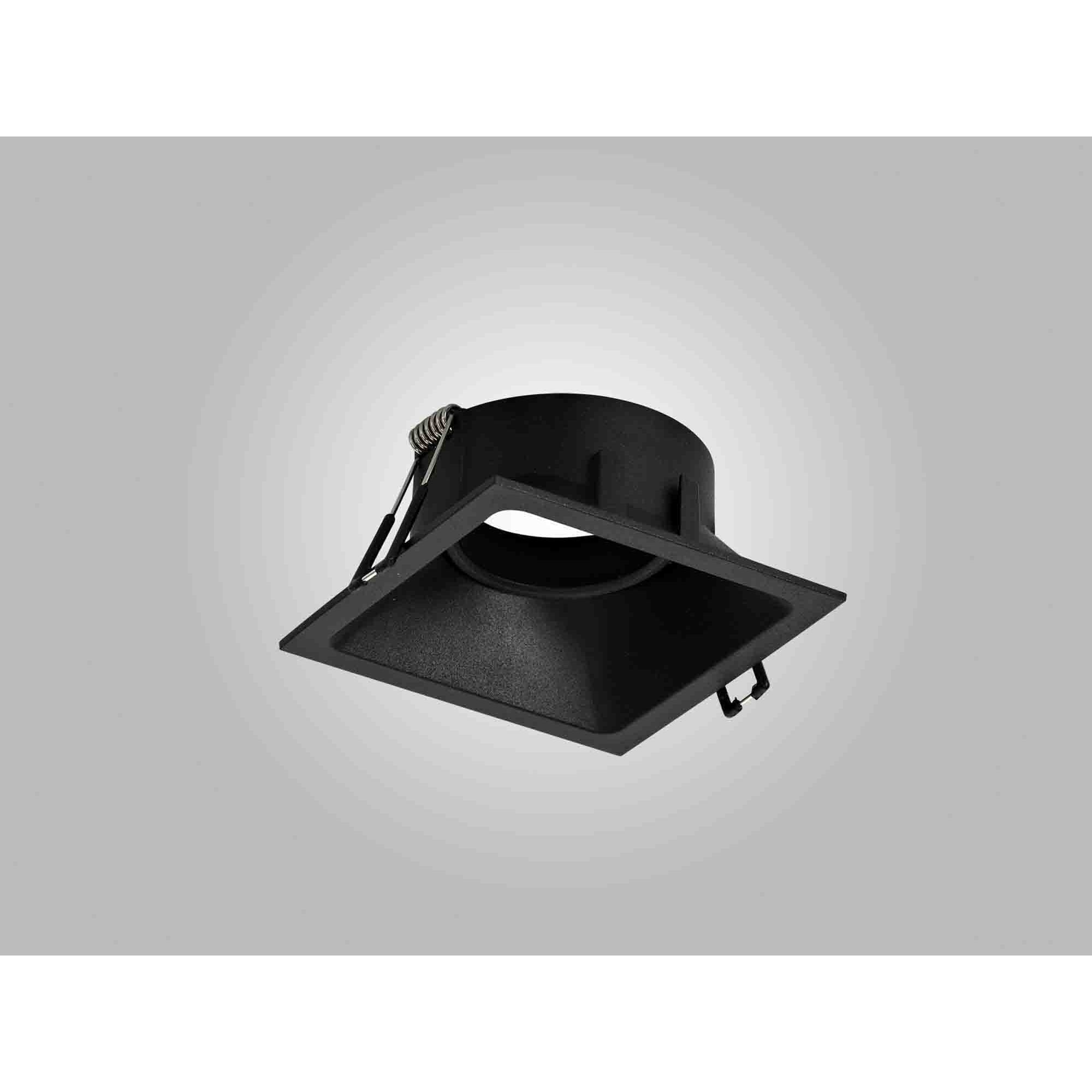 MC0165 Comfort 9.2cm Square Downlight GU10 Matt Black