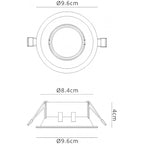 MC0164 Comfort 9.6cm Round Downlight GU10 Matt Black