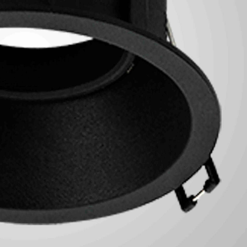 MC0164 Comfort 9.6cm Round Downlight GU10 Matt Black