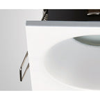M6812 Comfort Bathroom GU10 Downlight Square 1 Light Matt White