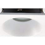 M6812 Comfort Bathroom GU10 Downlight Square 1 Light Matt White