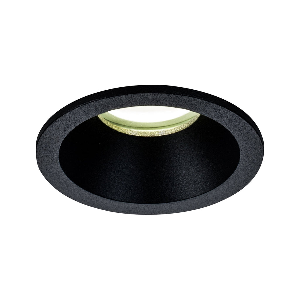 M6811 Comfort Bathroom GU10 Downlight Round 1 Light Matt Black