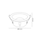 M6811 Comfort Bathroom GU10 Downlight Round 1 Light Matt Black