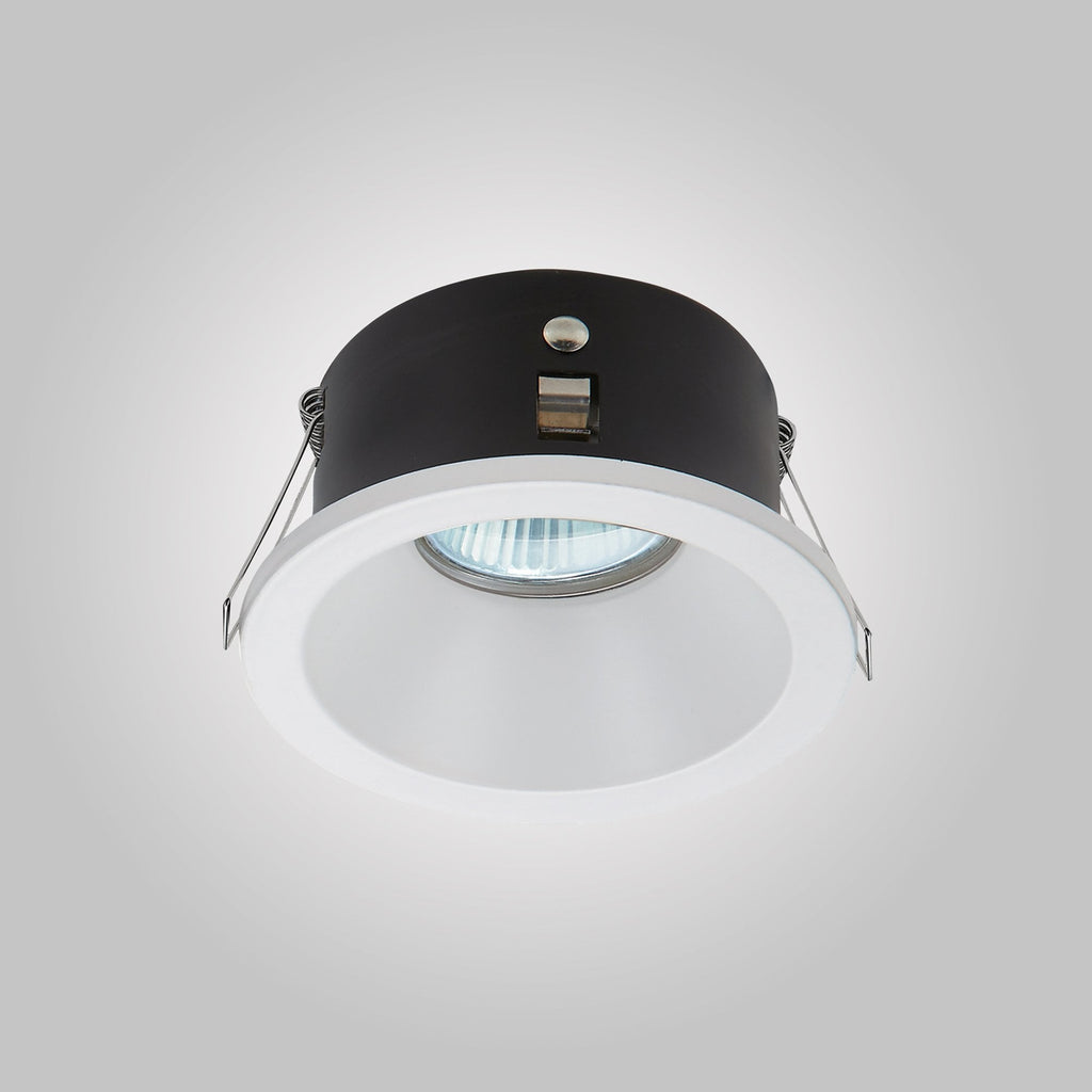 M6811 Comfort Bathroom GU10 Downlight Round 1 Light Matt Black