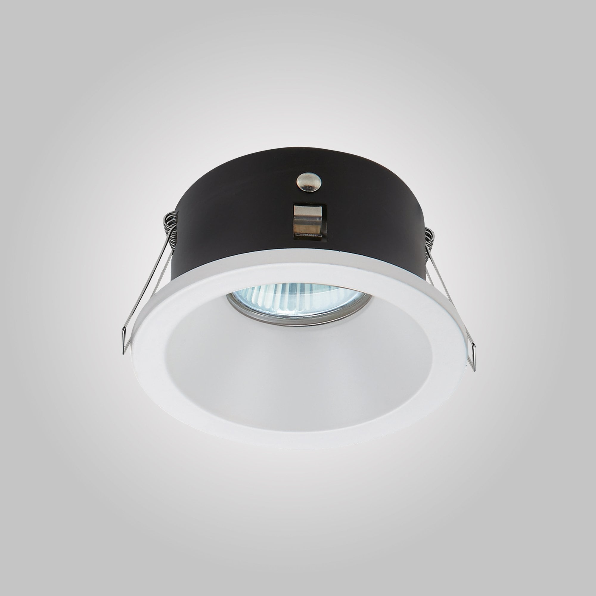 M6811 Comfort Bathroom GU10 Downlight Round 1 Light Matt Black
