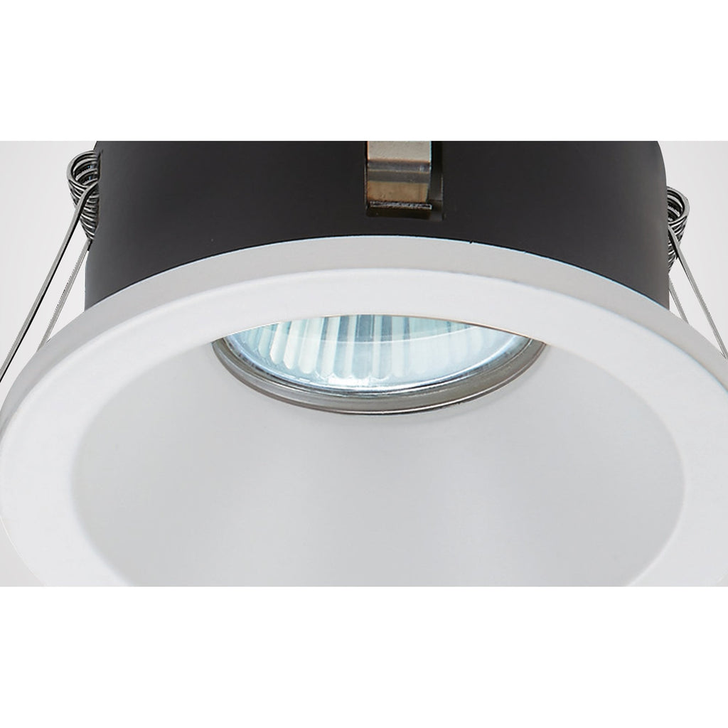 M6811 Comfort Bathroom GU10 Downlight Round 1 Light Matt Black