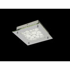 M5551 Coral Flush 25cm Square 15.5W LED Chrome / Crystal Sand