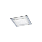 M4580 Cristal Flush Light 28cm Square 12W LED Polished Chrome / Cristal
