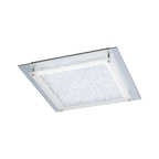 M4582 Cristal Flush Light 42cm Square 21W LED Polished Chrome / Cristal