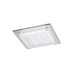M4581 Cristal Flush Light 36cm Square 18W LED Polished Chrome / Cristal