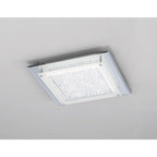 M4581 Cristal Flush Light 36cm Square 18W LED Polished Chrome / Cristal